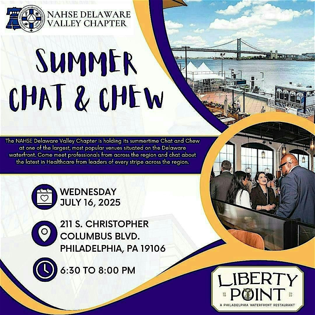 NAHSE-DVC Summer Chat & Chew, 16 July | Event in Philadelphia | AllEvents