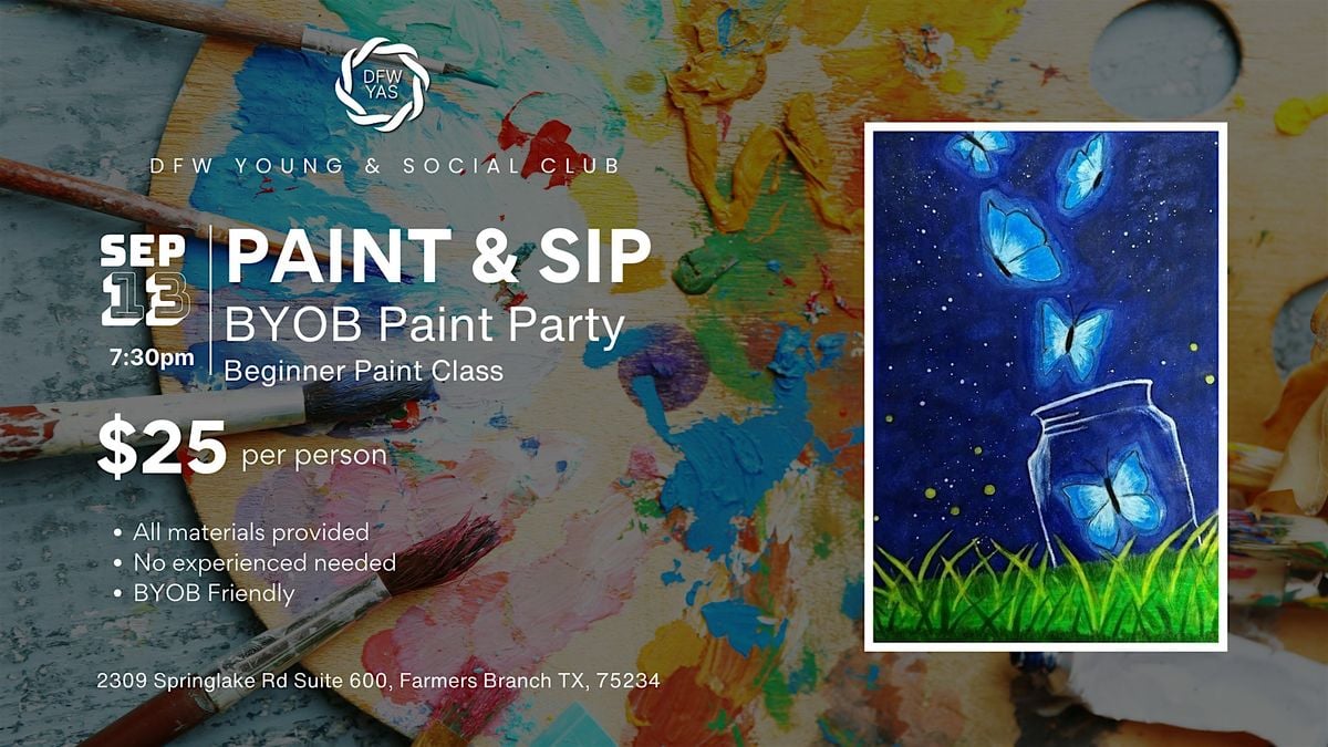 Sip & Paint: A BYOB Beginner-Friendly Painting Night, 13 September | Event in Farmers Branch | AllEvents