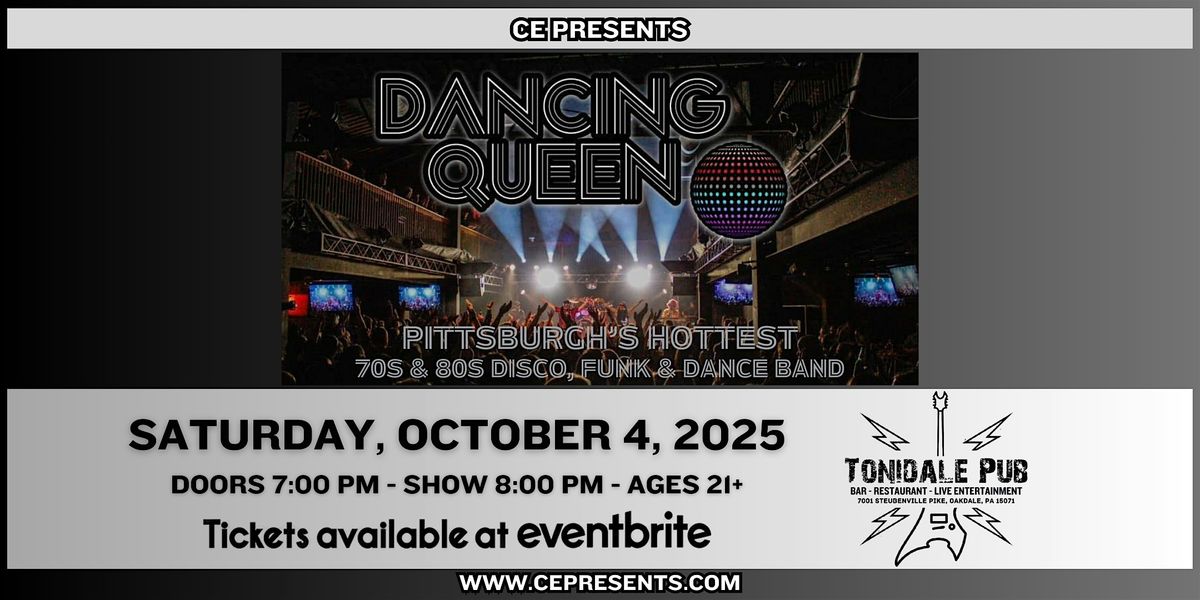 Dancing Queen - Pittsburgh's Hottest 70s & 80s Disco, Funk & Dance Band, 4 October | Event in Oakdale