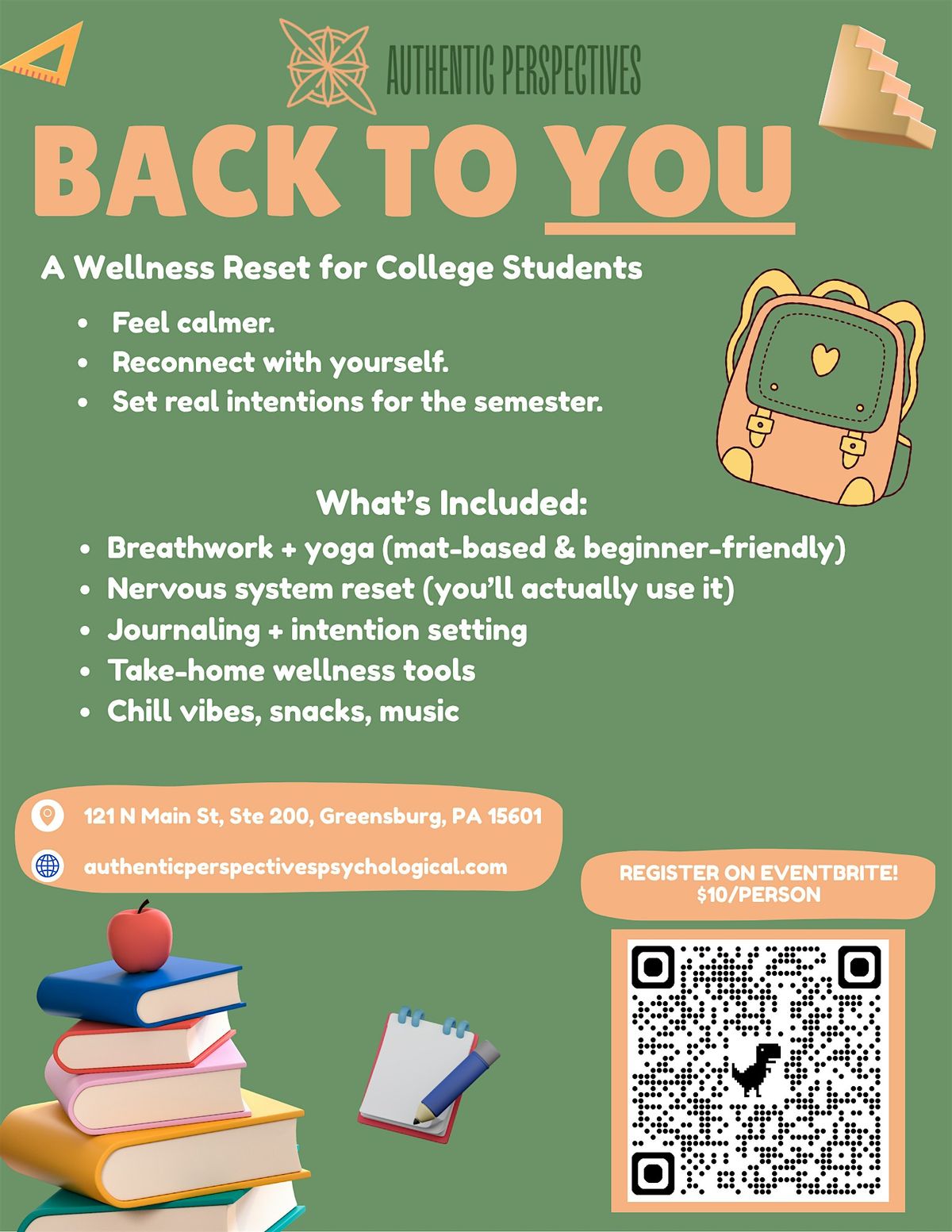 Back to YOU: Back to College Workshop, 27 August | Event in Greensburg | AllEvents