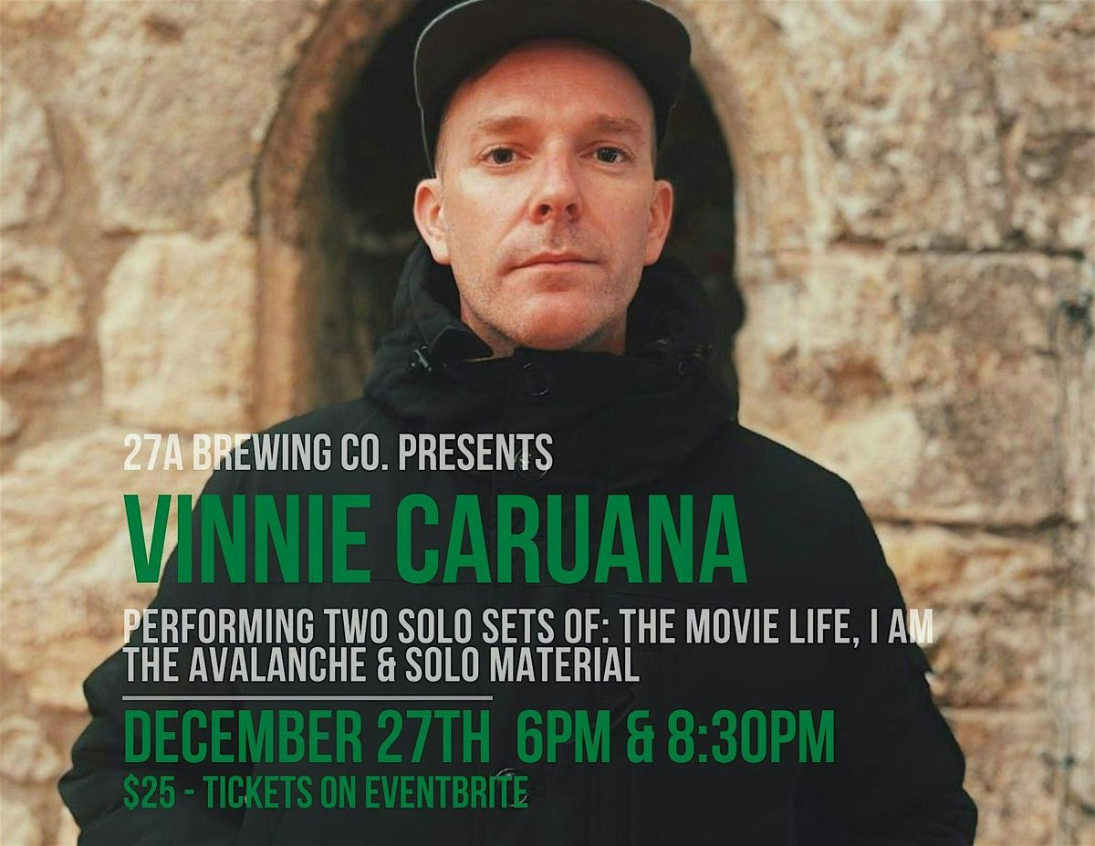 Vinnie Caruana Live at 27A 12/27 - Two Set Times Available!, 27 December | Event in Lindenhurst | AllEvents