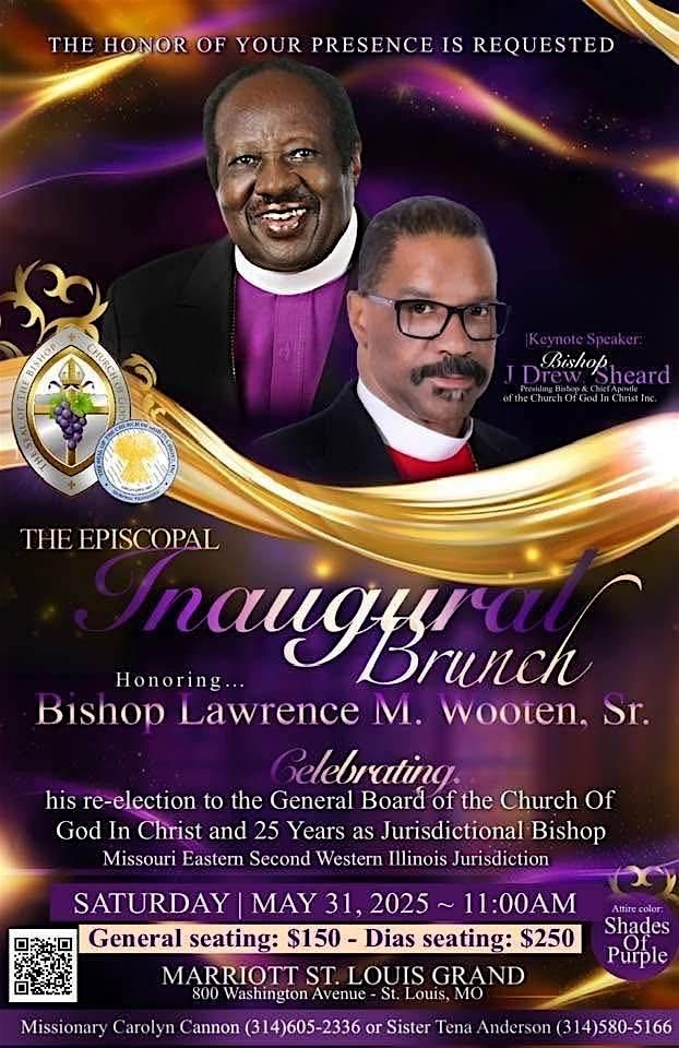 Copy of Bishop Lawrence M. Wooten, Sr., 17 June | Event in St. Louis | AllEvents