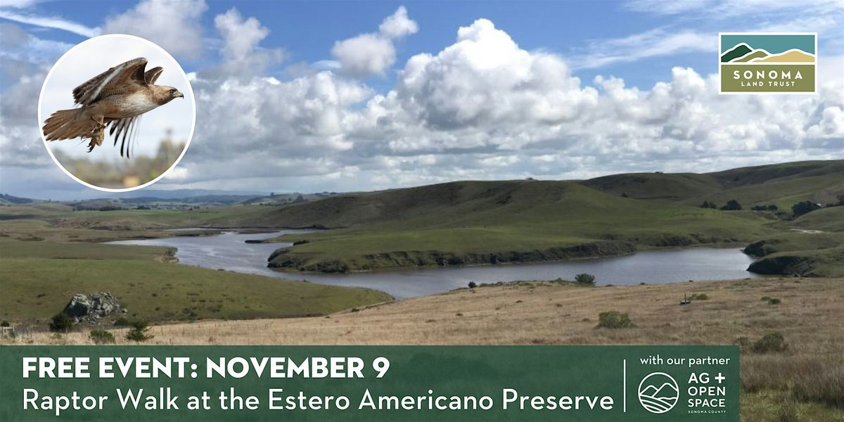 Raptor Walk at Estero Americano Preserve 11-9-25, 9 November | Event in Bodega | AllEvents