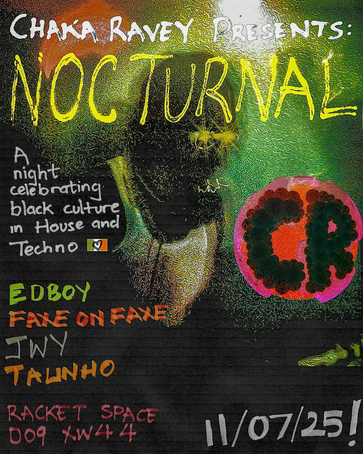 ChakaRavey: Nocturnal, 11 July | Event in Dublin 1 | AllEvents