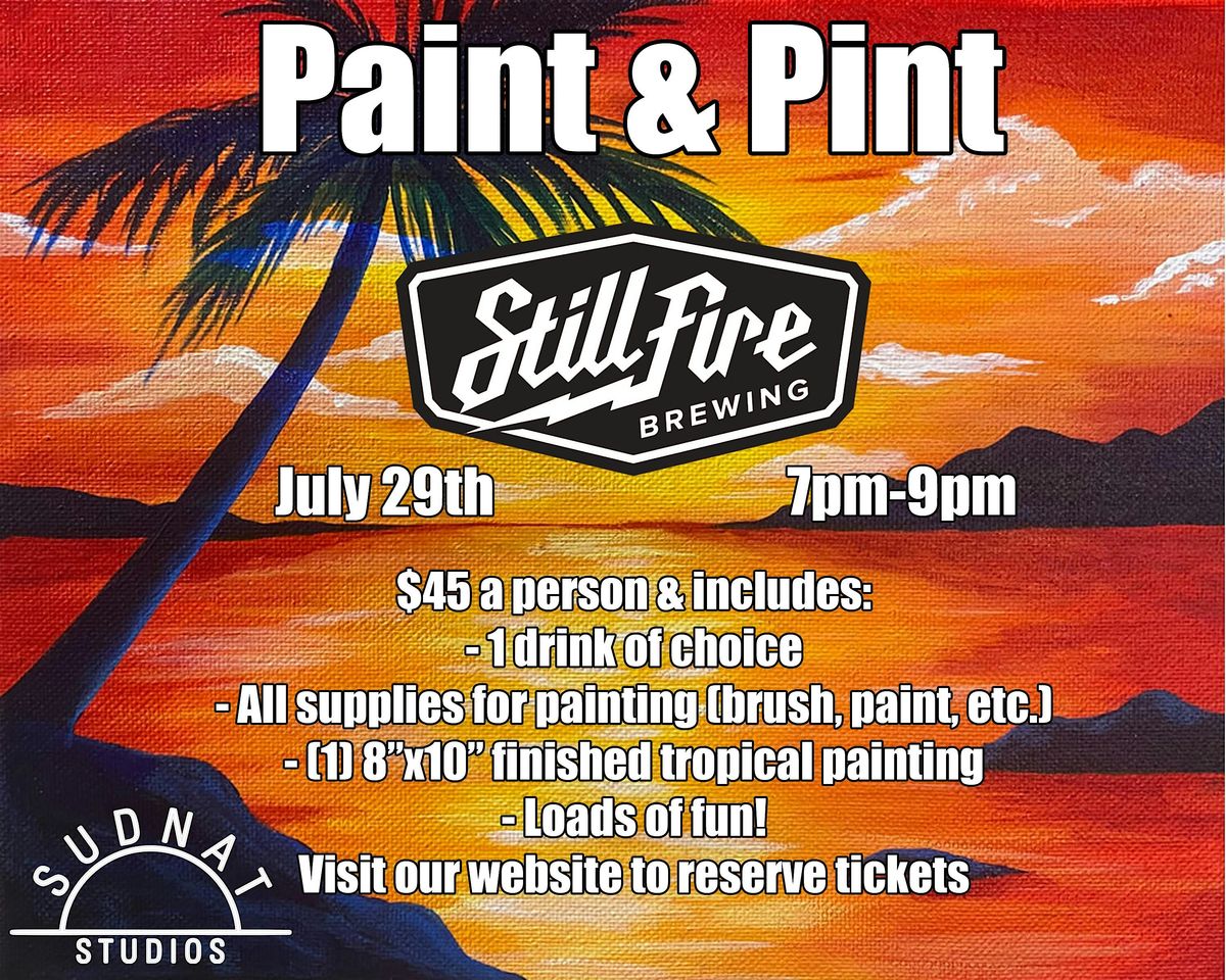 Paint & Pint @ Stillfire Brewing, 29 July | Event in Suwanee | AllEvents