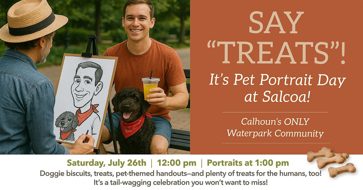 Pet Portrait Day at Calhoun's Only Waterpark Community, 26 July | Event in Calhoun | AllEvents