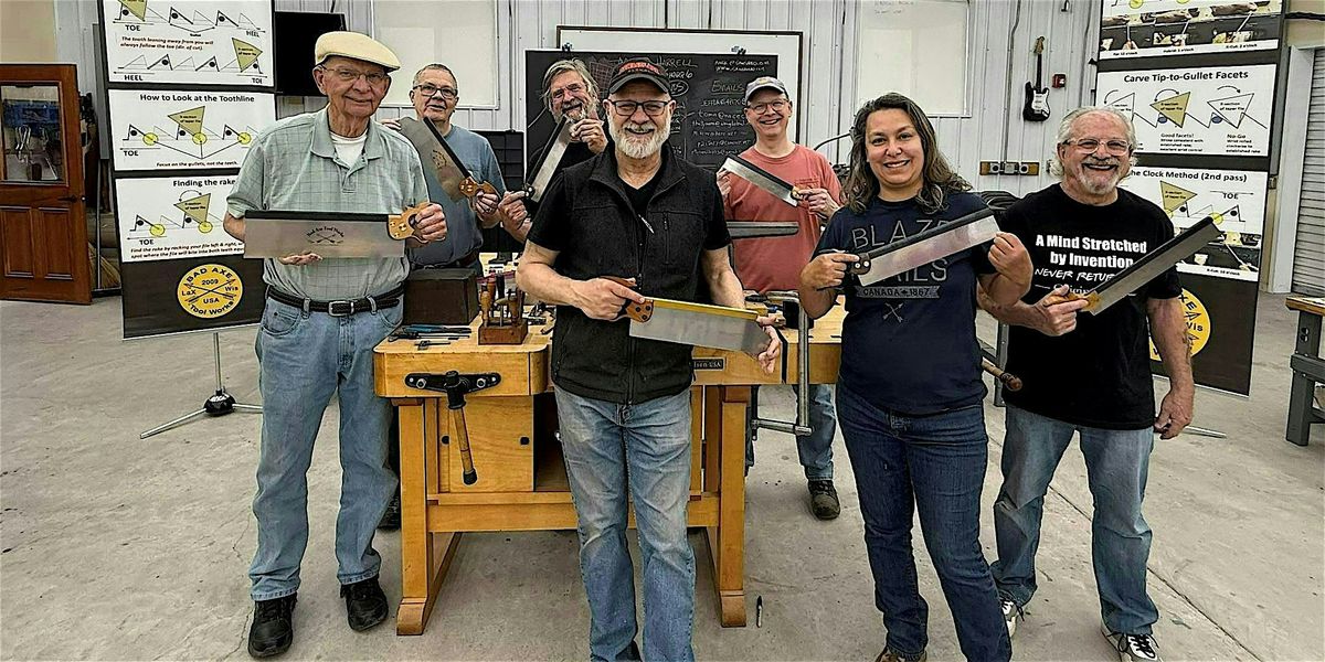 SawSharp 13-17 July 2026 Saw Sharpening & Maint. Seminar $500 Down Payment, 13 July | Event in Superior