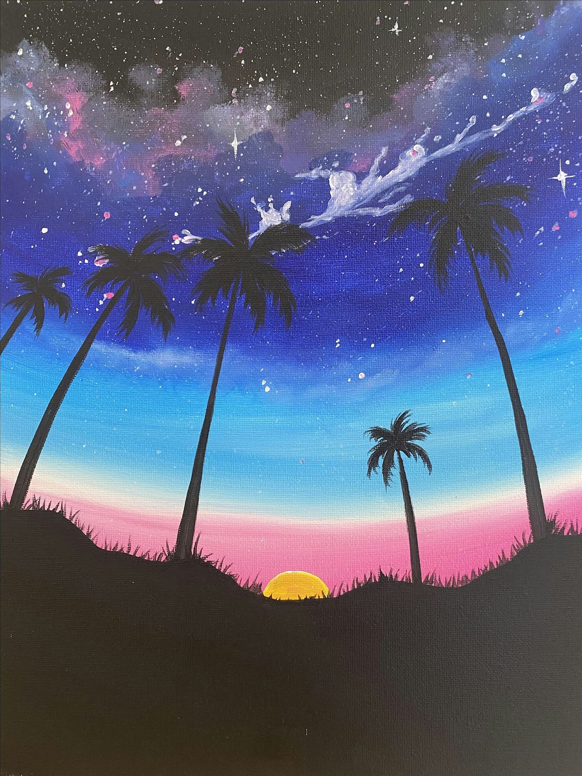 Night Sky Palms Paint and Sip Night, 2 August | Event in Irvine | AllEvents
