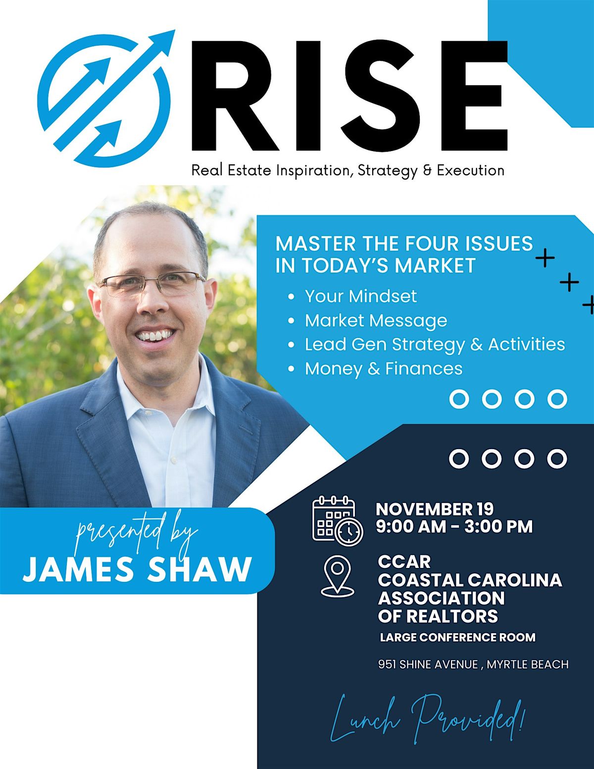 "RISE" James Shaw LIVE in Myrtle Beach, 19 November | Event in Myrtle Beach | AllEvents