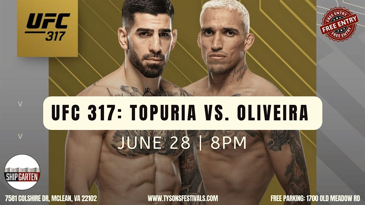 UFC 317: Topuria VS Oliveira, 28 June | Event in Mclean | AllEvents