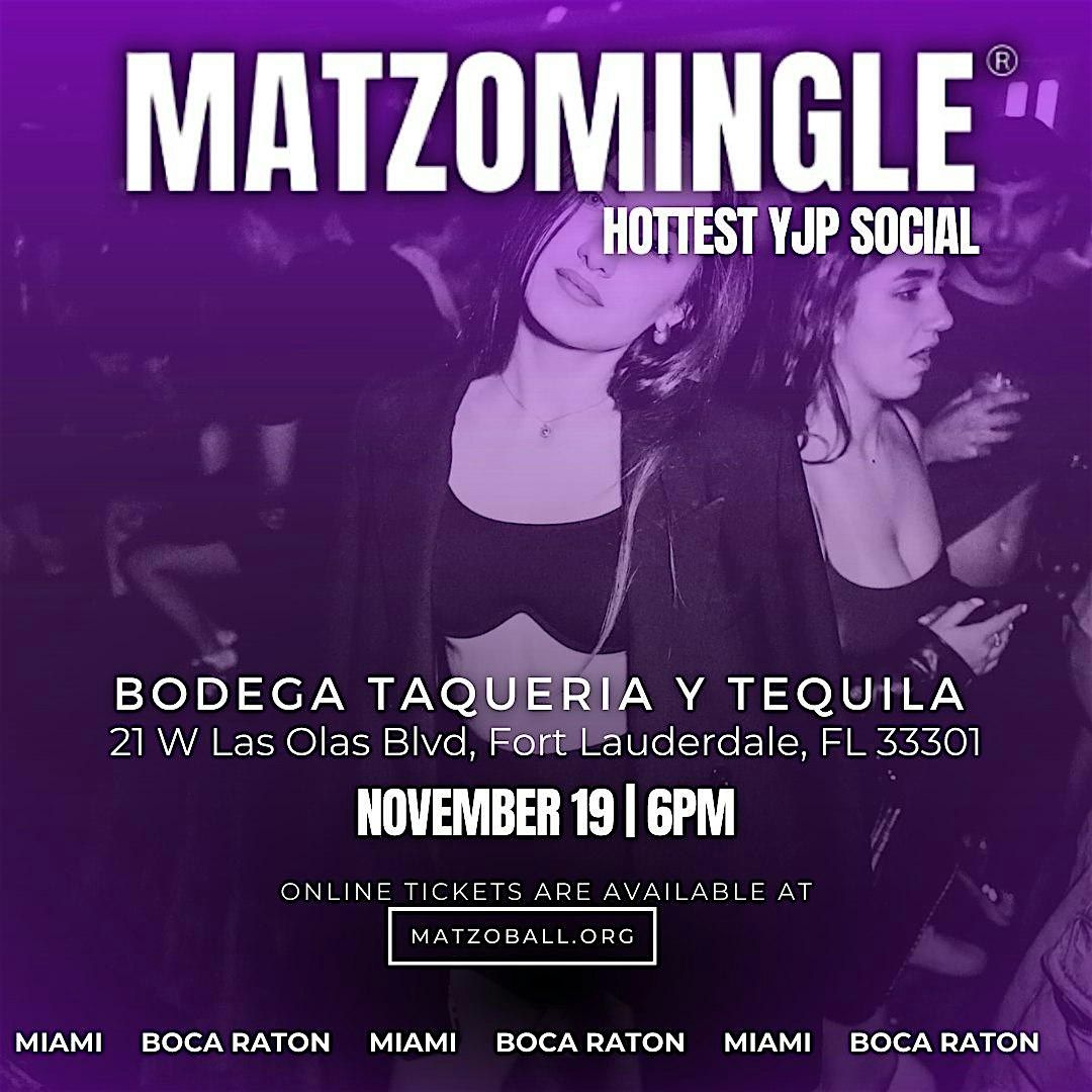 MATZOMINGLE® AFTER WORK EVENT @ Fort Lauderdale November 2025, 19 November | Event in Fort Lauderdale | AllEvents