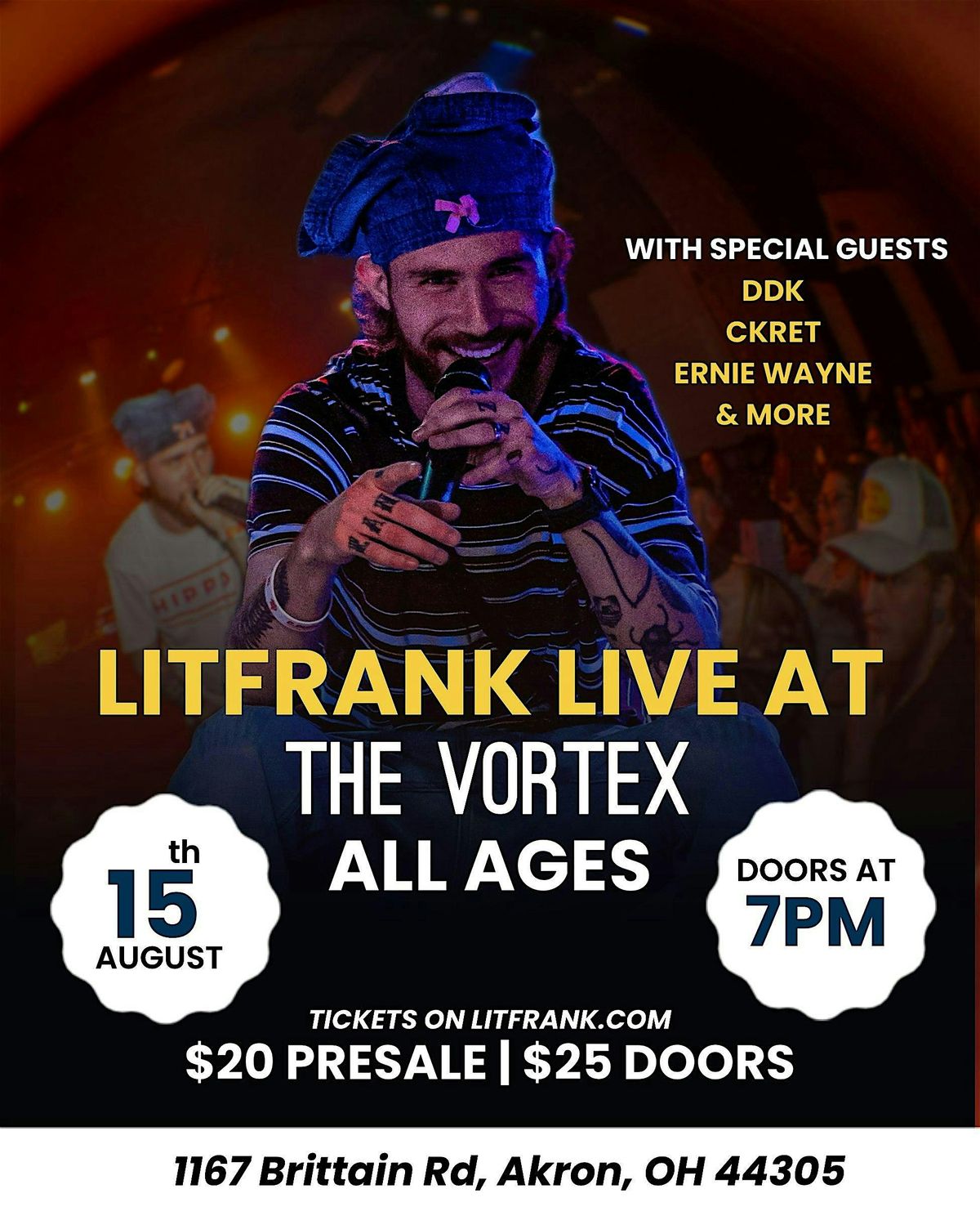 LITFRANK  - LIVE IN AKRON, OHIO, 15 August | Event in Akron | AllEvents