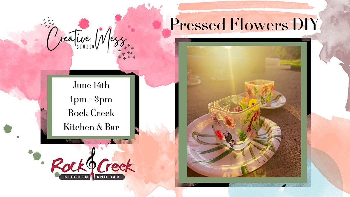 Pressed Flowers Candle holder | Rock Creek Kitchen & Bar, 14 June | Event in Middleburg Heights | AllEvents