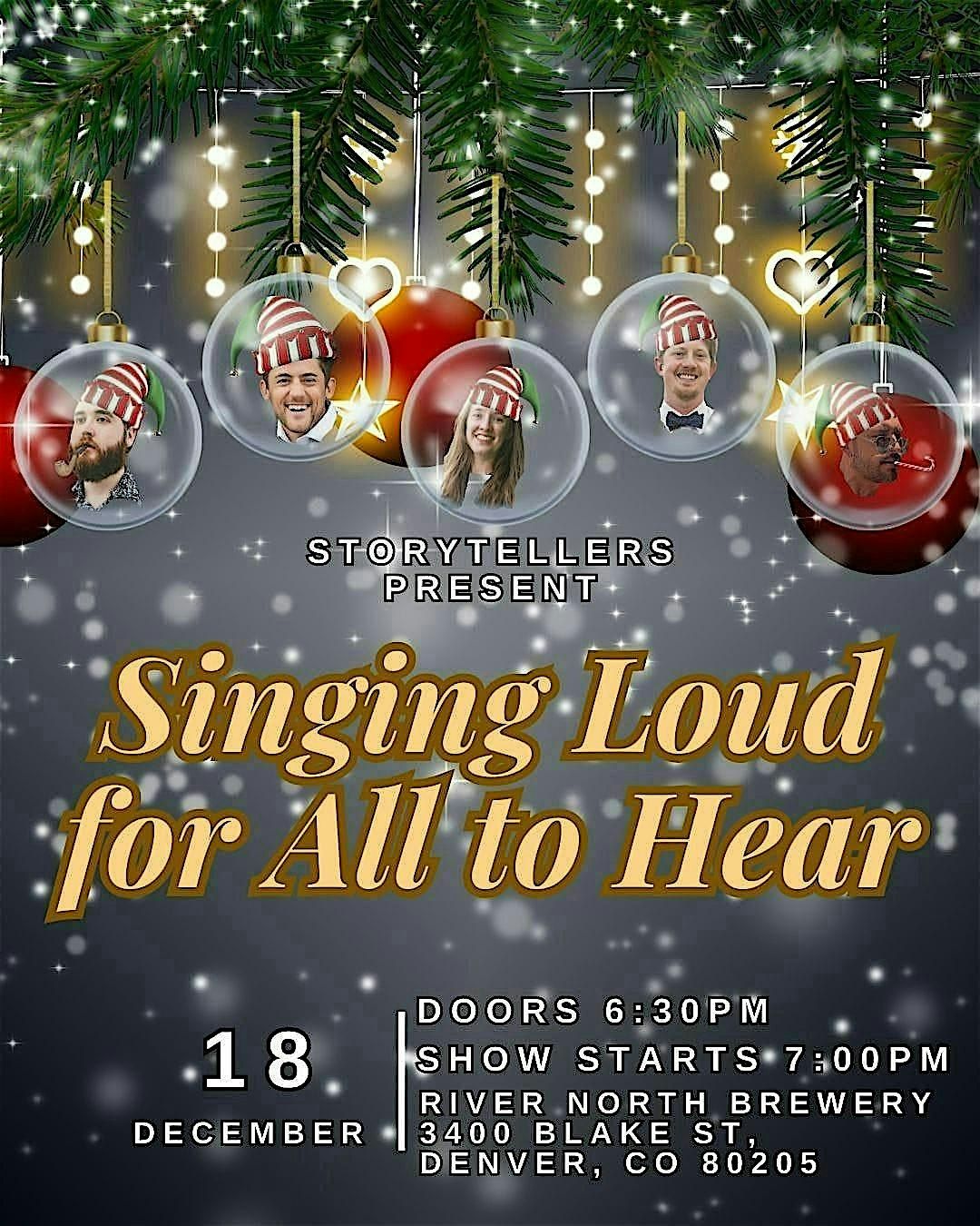 The Storytellers present: Singing Loud for All to Hear, 18 December | Event in Denver | AllEvents