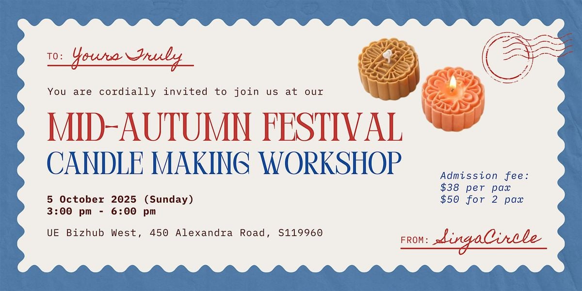 DIY Mooncake Candle Making Workshop, 5 October | Event in Queenstown | AllEvents