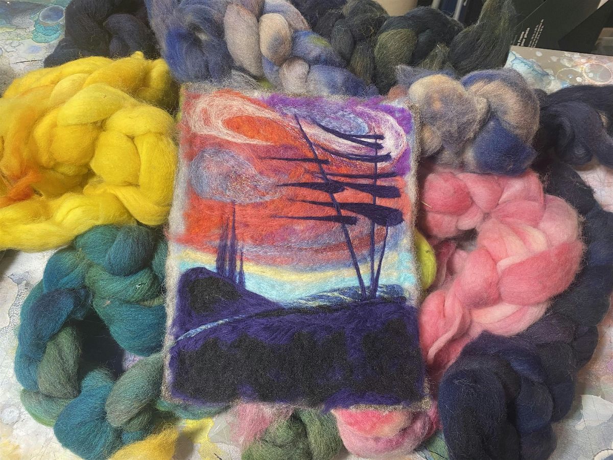 Paint with Wool - LARGE Needle Felted Landscape at the Tett, 8 February | Event in Kingston | AllEvents