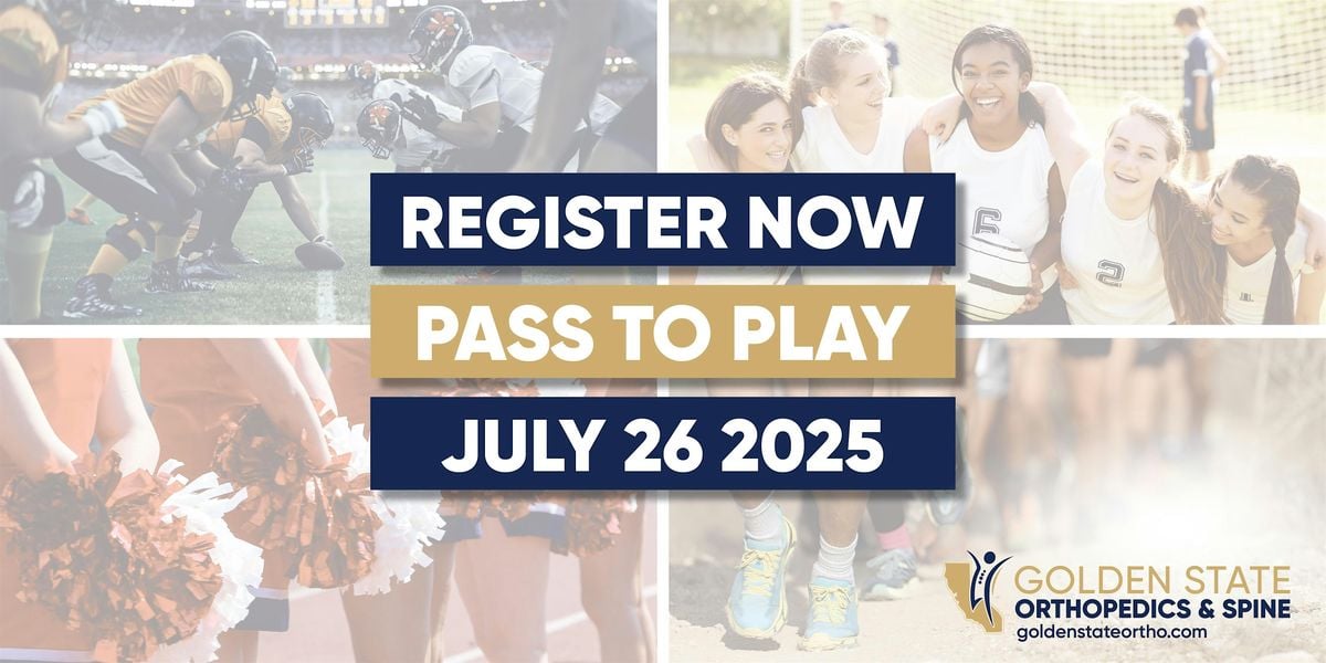 10th Annual Pass to Play - A Community Sports Physical Event, 26 July | Event in Walnut Creek | AllEvents