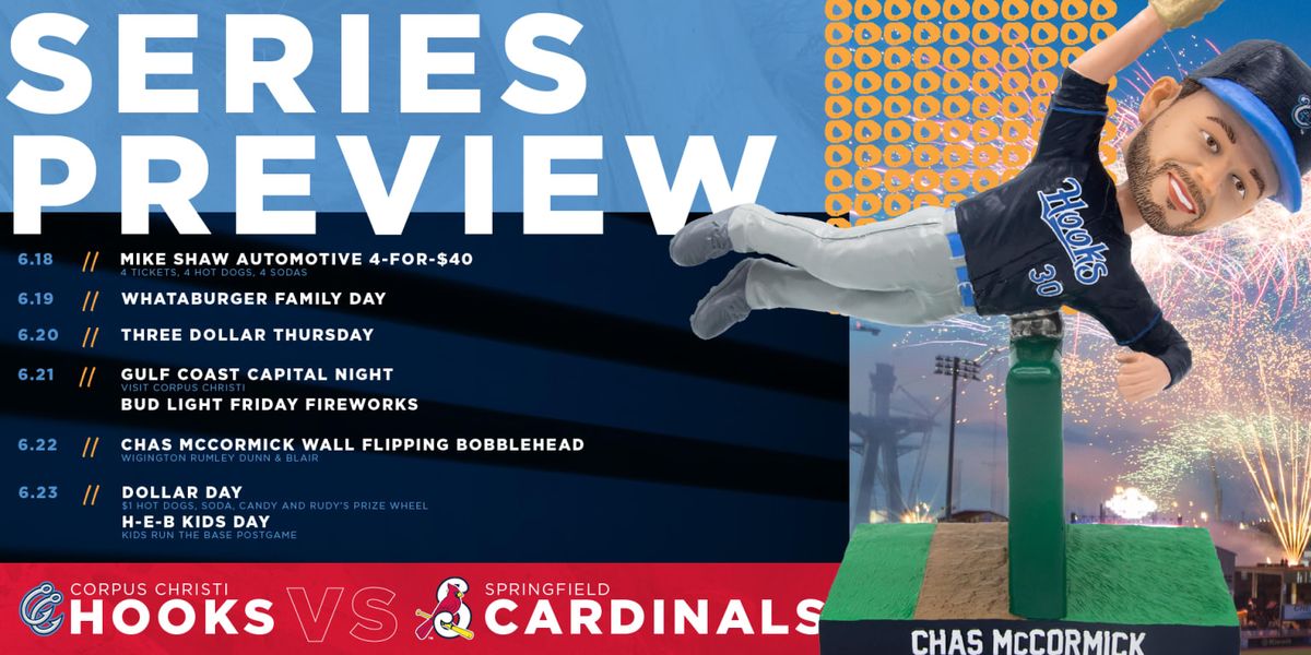 Springfield Cardinals at Corpus Christi Hooks at Whataburger Field, 8 July | Event in Corpus Christi | AllEvents