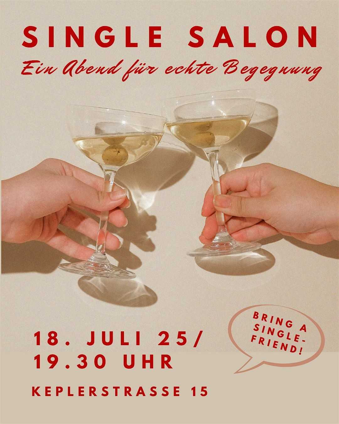 Single Salon - ein Abend für echte Begegnung, 18 July | Event in Hamburg | AllEvents