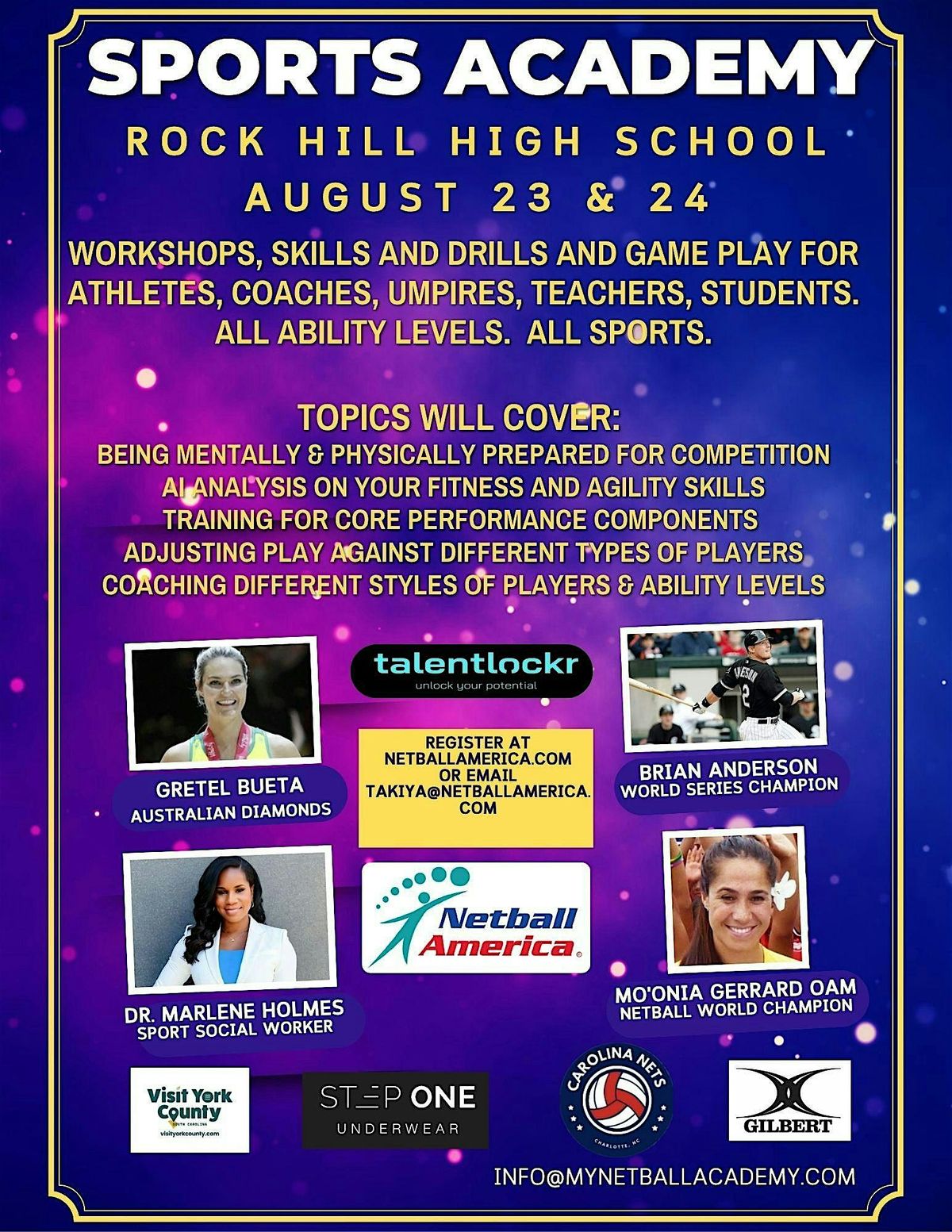 INTERNATIONAL SPORTS ACADEMY FOR PE TEACHERS, COACHES AND ATHLETES, 23 August | Event in Rock Hill | AllEvents