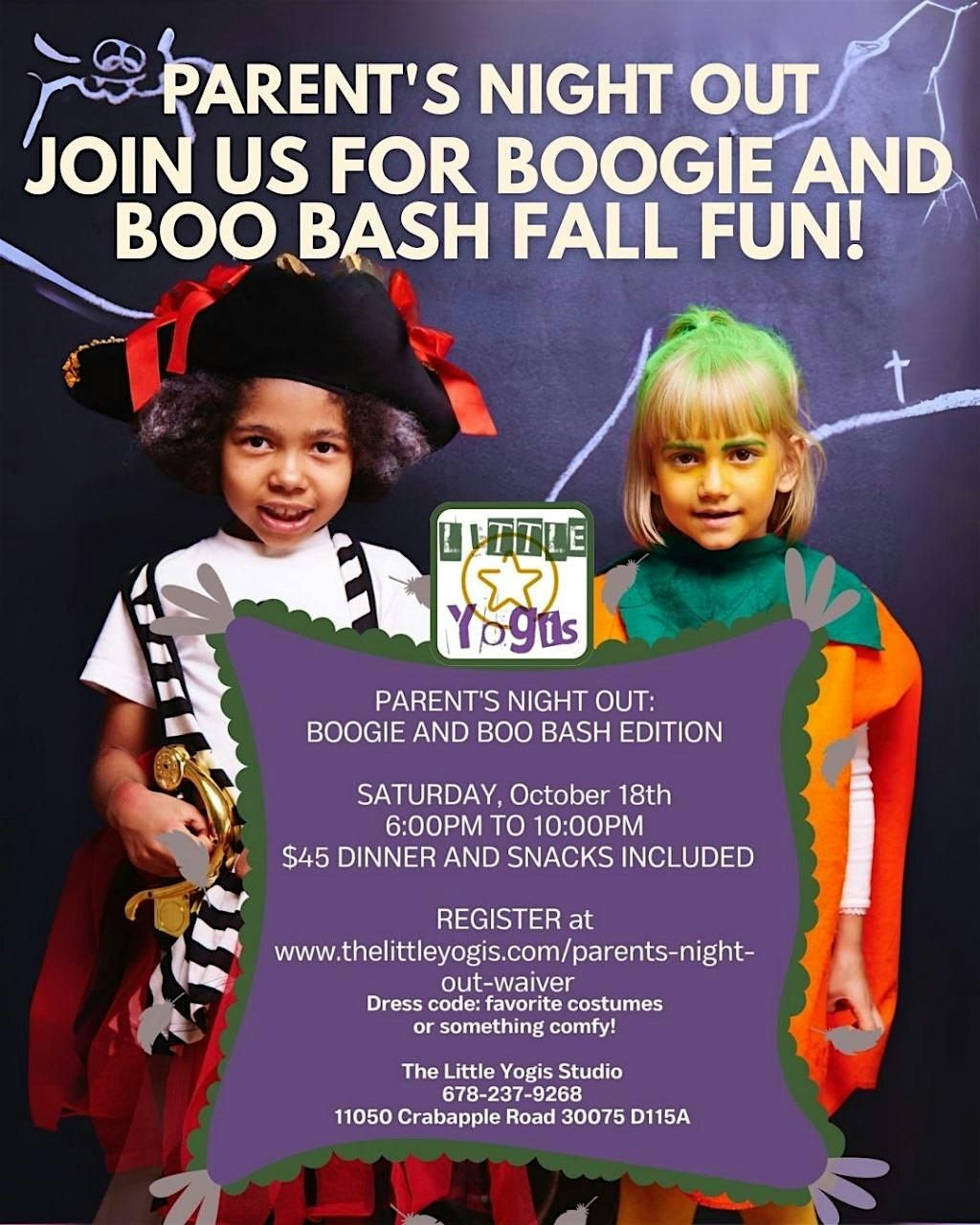 Parents Night Out; Boo Bash, 18 October | Event in Roswell | AllEvents