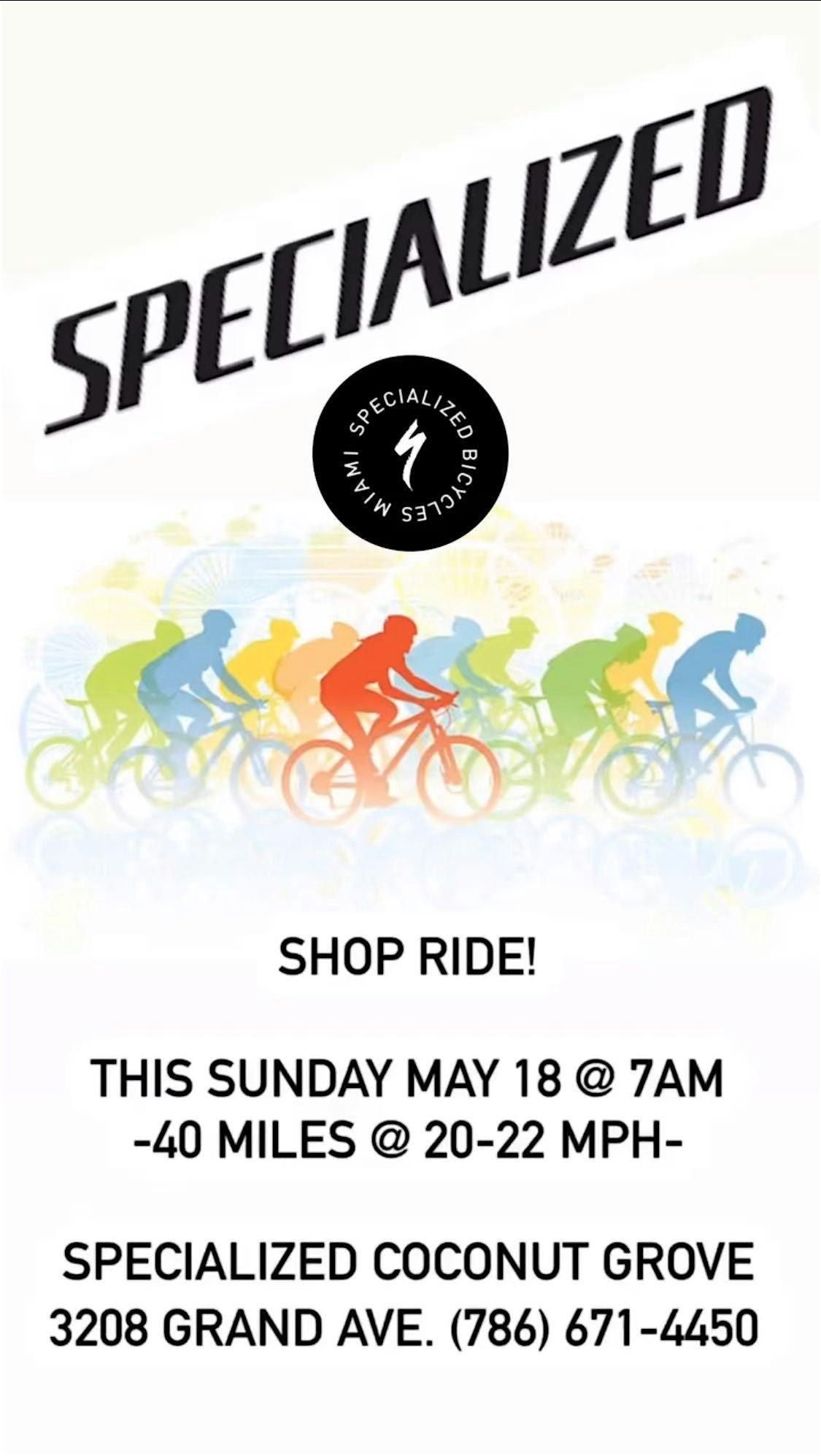 Specialized Coconut Grove Shop Ride | Event in Miami | AllEvents