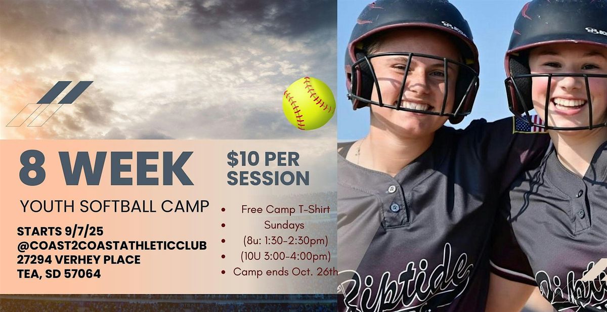 8 Week: Youth Softball Camp, 7 September | Event in Tea | AllEvents