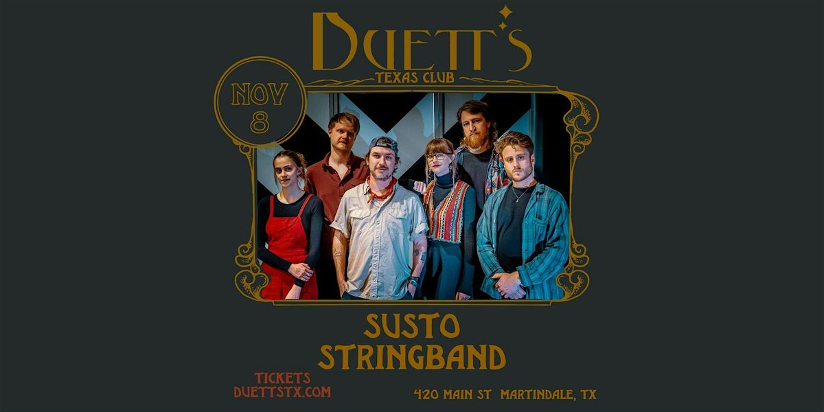 Susto Stringband at Duett's Texas Club, 8 November | Event in Martindale | AllEvents