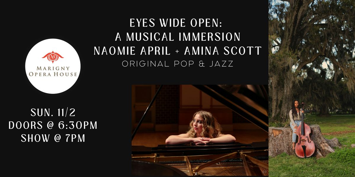 Eyes Wide Open: A Musical Immersion | Naomie April + Amina Scott, 2 November | Event in New Orleans | AllEvents