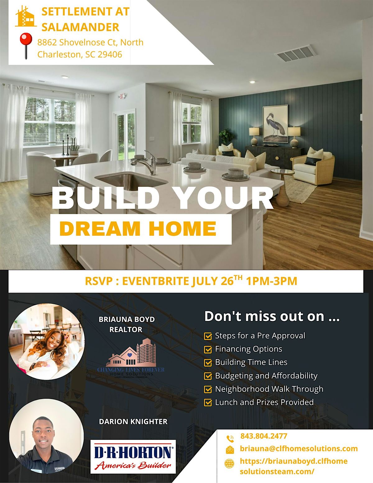 BUILD YOUR DREAM HOME, 26 July | Event in North Charleston | AllEvents