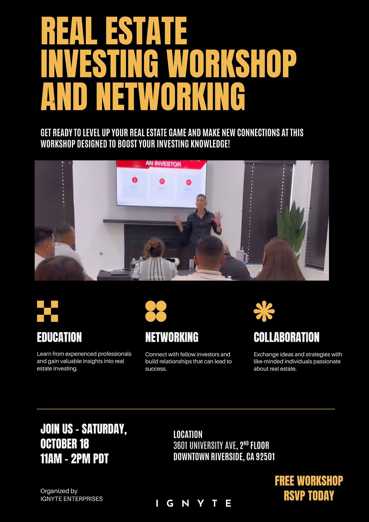 FREE In -Person - Real Estate Investing Workshop and Networking | Event in Riverside | AllEvents