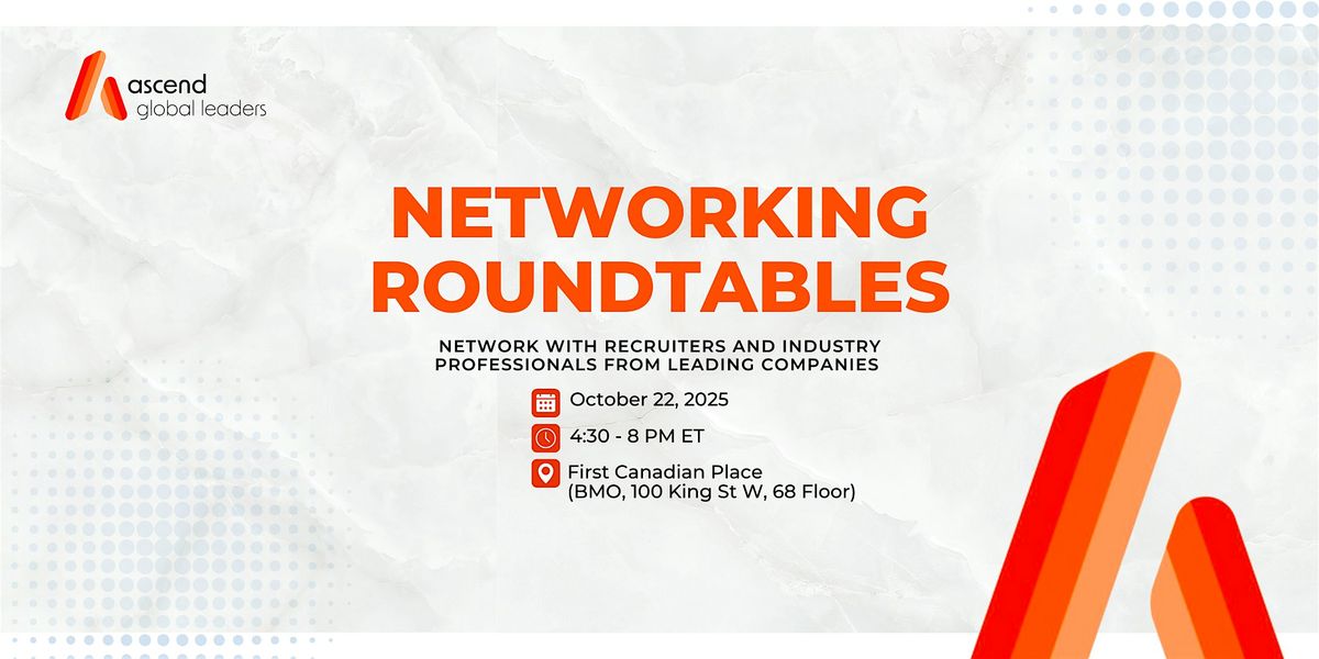Networking Roundtables 2025 | Event in Toronto | AllEvents