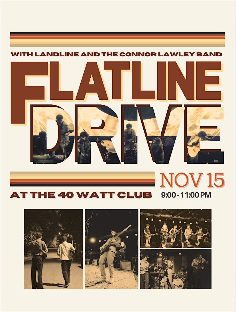 Flatline Drive-  Landline  Conner-  Lawley Band, 15 November | Event in Athens | AllEvents