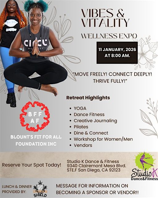VIBES & VITALITY, 11 January | Event in San Diego | AllEvents