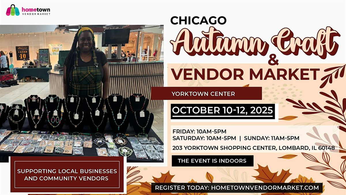 Chicago Autumn Craft and Vendor Market, 10 October | Event in Lombard | AllEvents