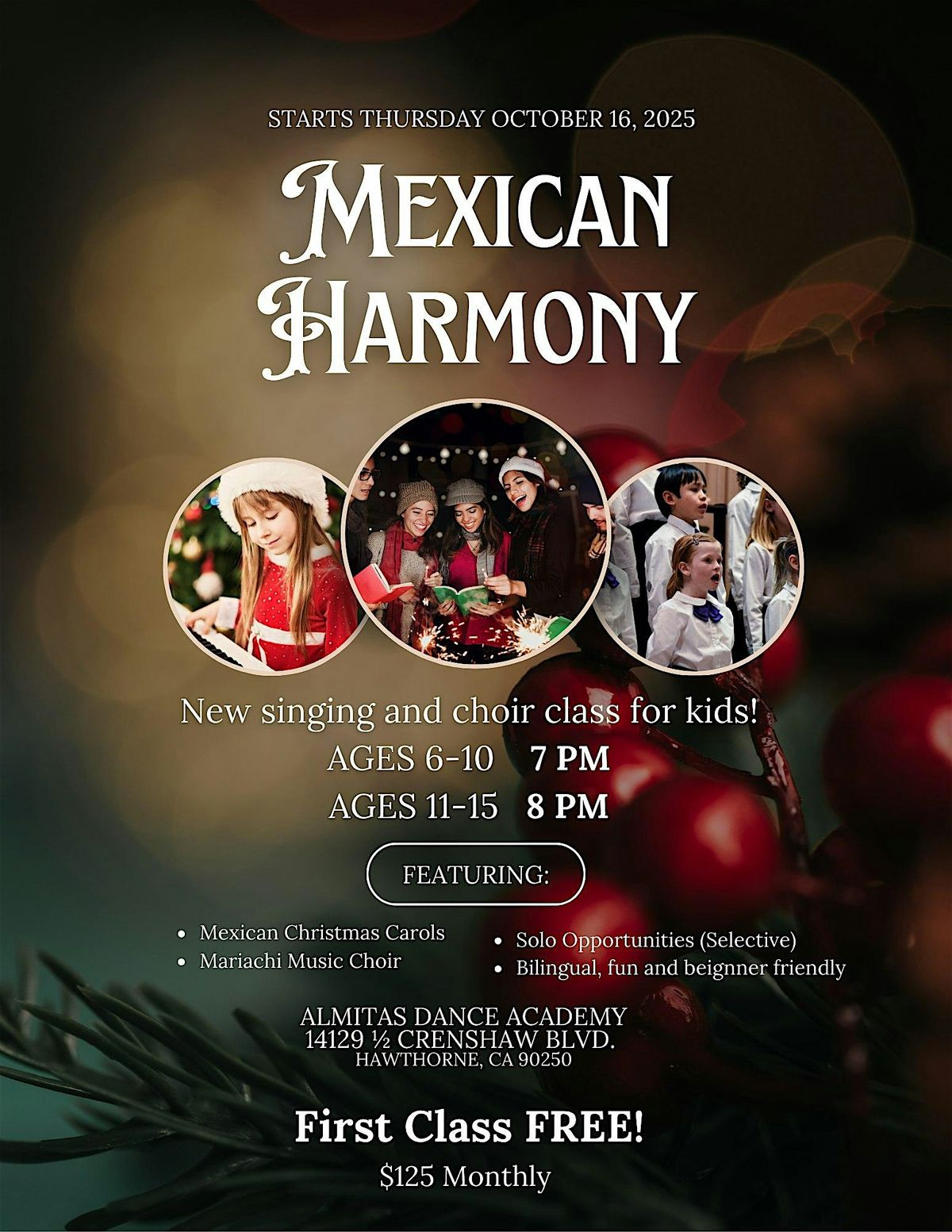 Armonia Mexicana Singing Workshop, 16 October | Event in Hawthorne | AllEvents