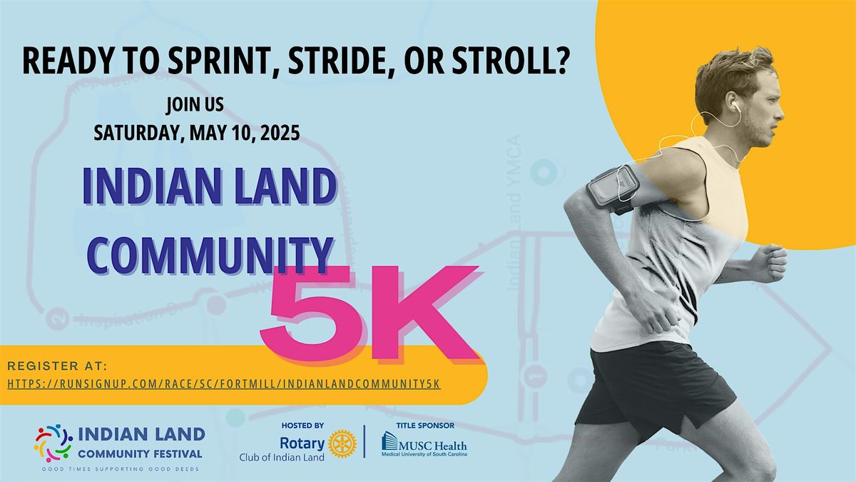 Indian Land Community 5K, 10 May | Event in Fort Mill | AllEvents