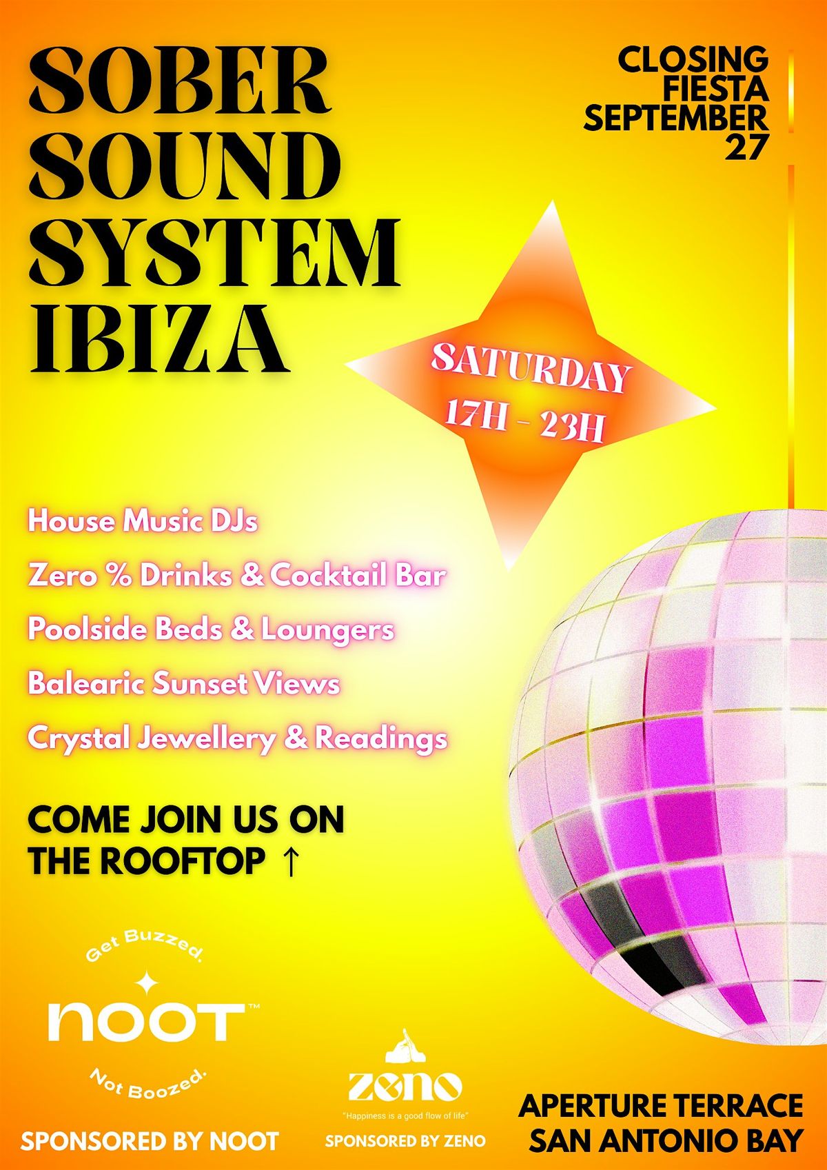 SOBER SOUND SYSTEM IBIZA - CLOSING FIESTA, 27 September | Event in Ibiza | AllEvents
