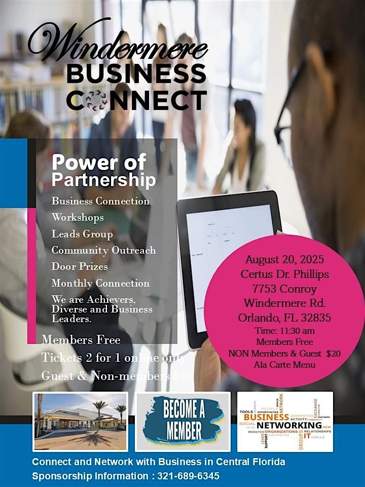Lunch & Learn Business Connection, 20 August | Event in Orlando | AllEvents