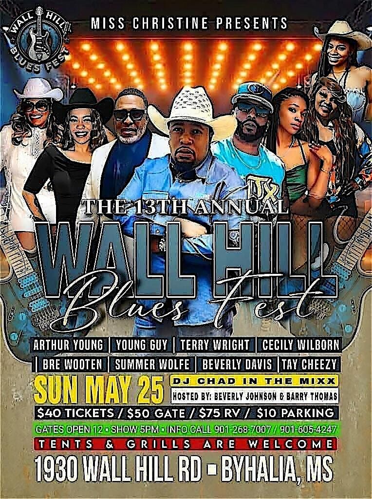 The 13th Annual Wall Hill Blues Fest, 25 May | Event in Byhalia | AllEvents