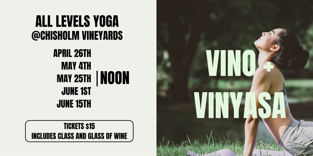 Vino + Vinyasa: All Levels Yoga, 15 June | Event in Earlysville | AllEvents