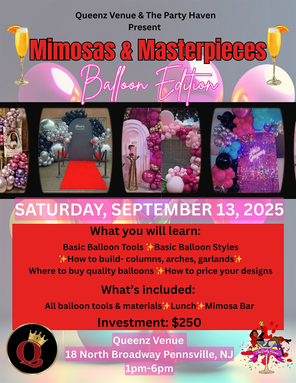 Mimosas & Masterpieces: Balloon Edition, 13 September | Event in Pennsville | AllEvents