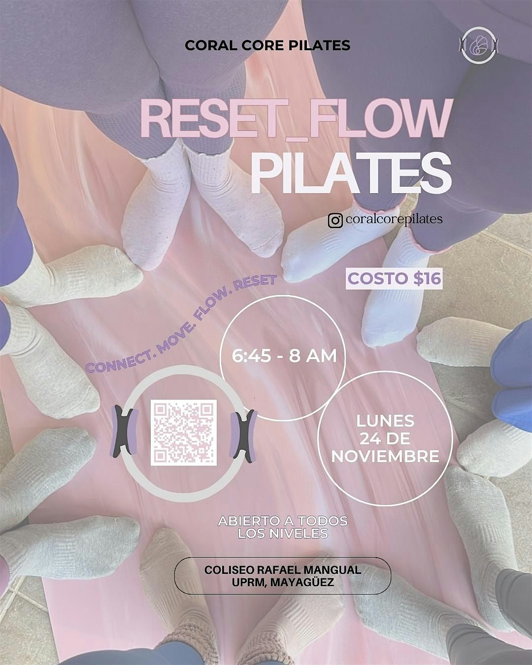 Reset Flow - Coral Core Pilates, 24 November | Event in Mayagüez | AllEvents