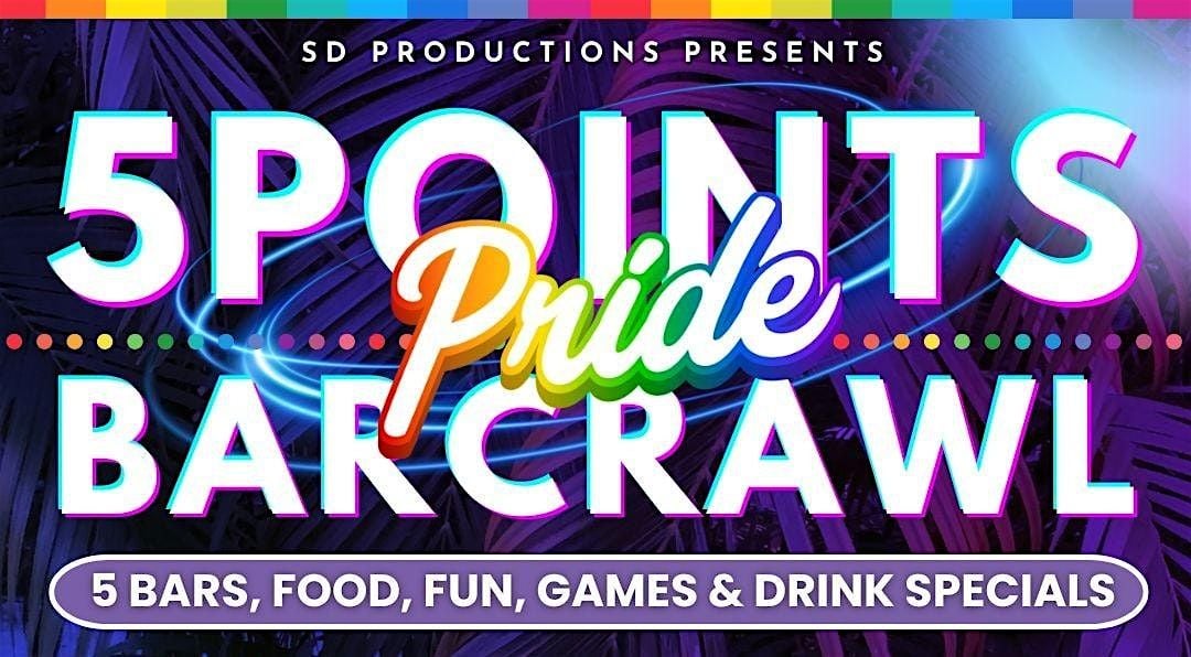 5 POINTS "PRIDE" BAR CRAWL 2025, 28 June | Event in El Paso | AllEvents
