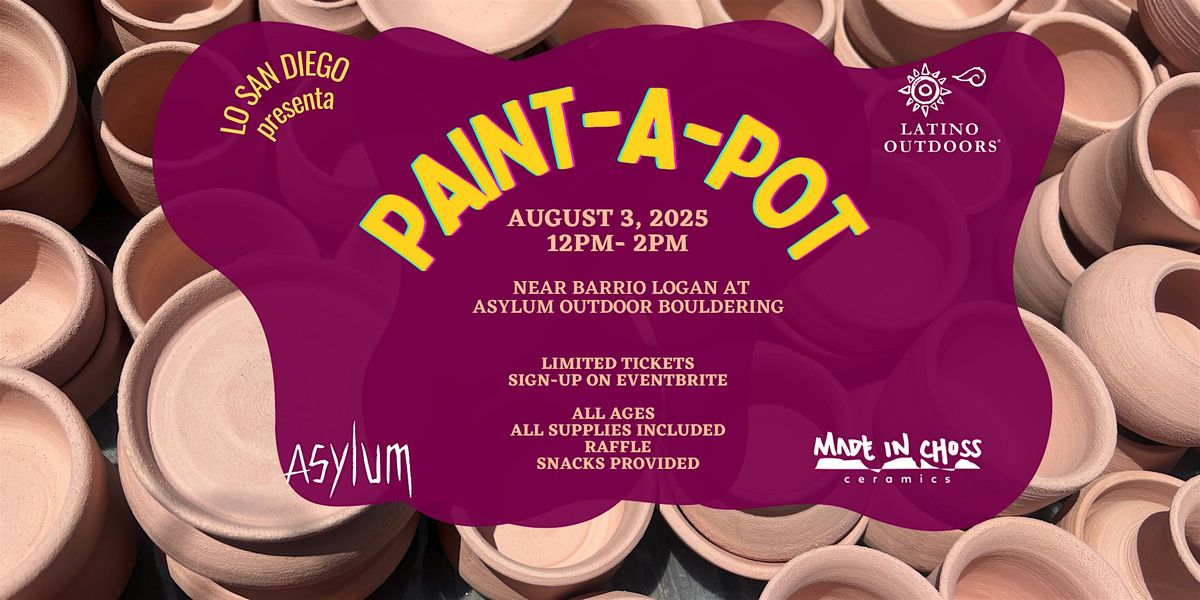 LO San Diego | Paint-a-Pot, 3 August | Event in San Diego | AllEvents