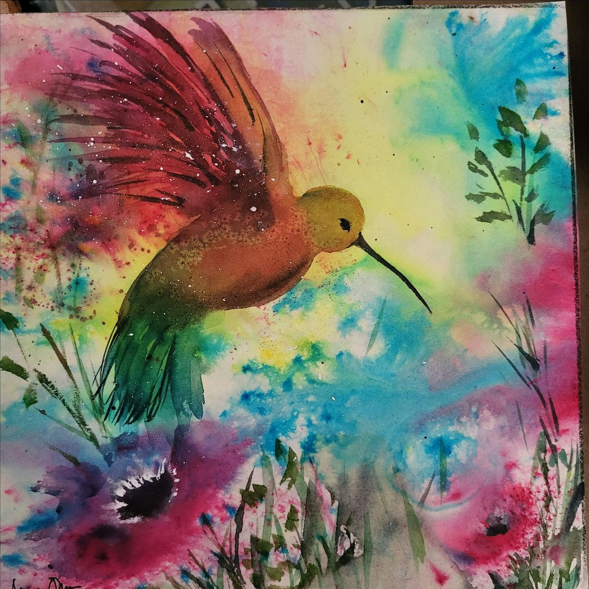 Hummingbirds & Dragonflies in Watercolor for beginners, 10 August | Event in Swansea | AllEvents