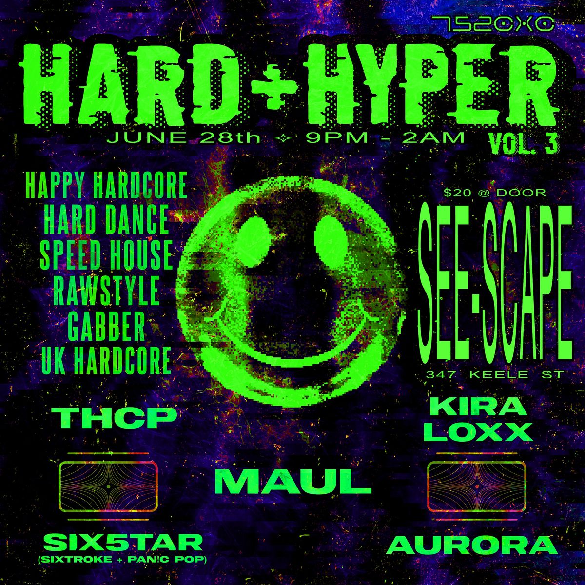 752cxc presents: HARD+HYPER vol. 3, 28 June | Event in Toronto | AllEvents