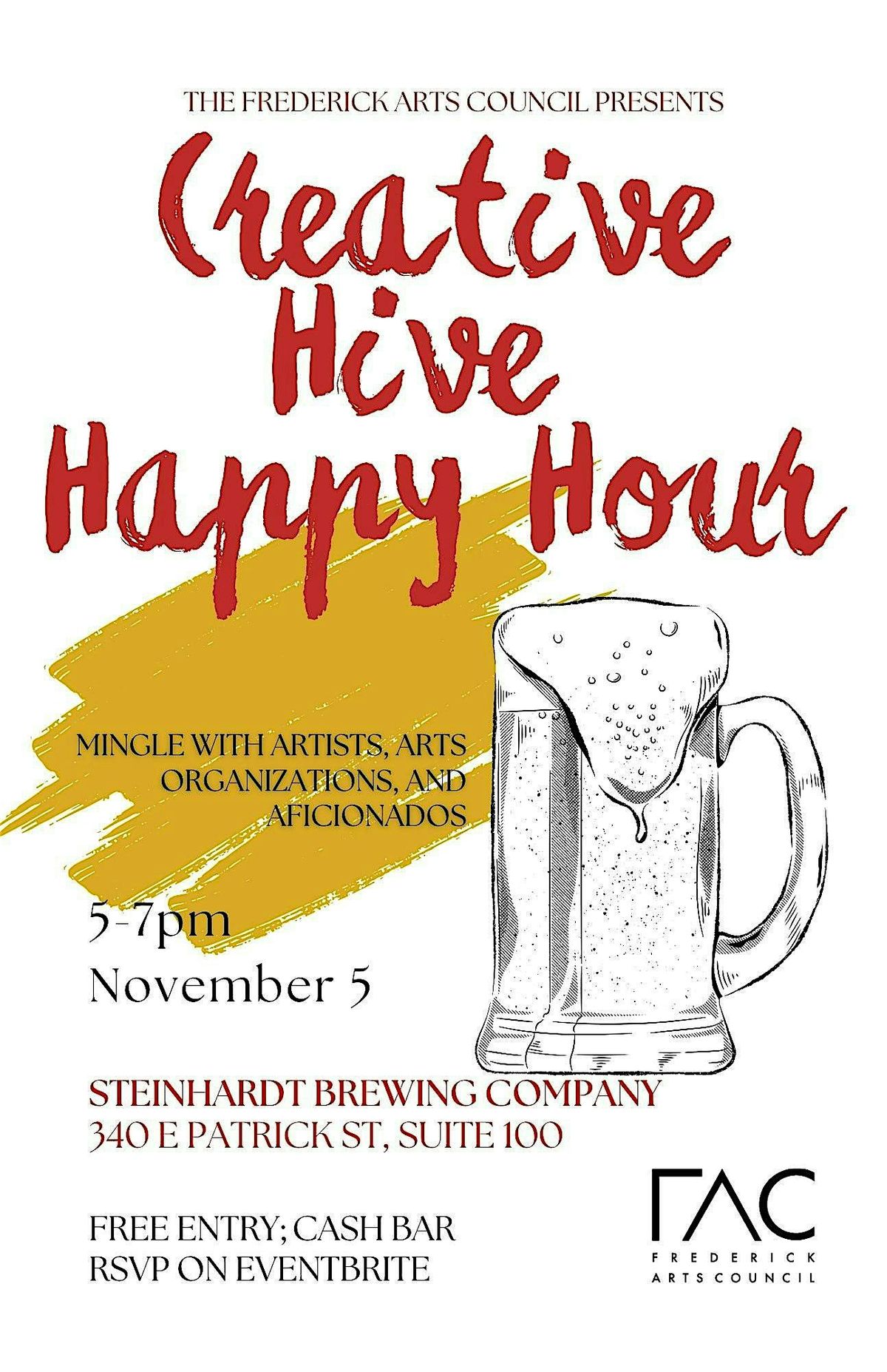 Creative Hive Happy Hour November 2025, 5 November | Event in Frederick | AllEvents