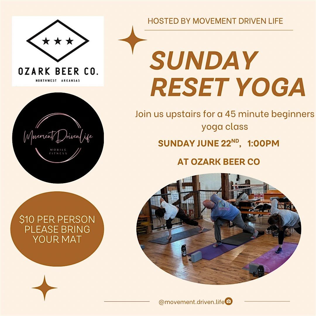 Sunday Reset at Ozark Beer Co., 22 June | Event in Rogers | AllEvents