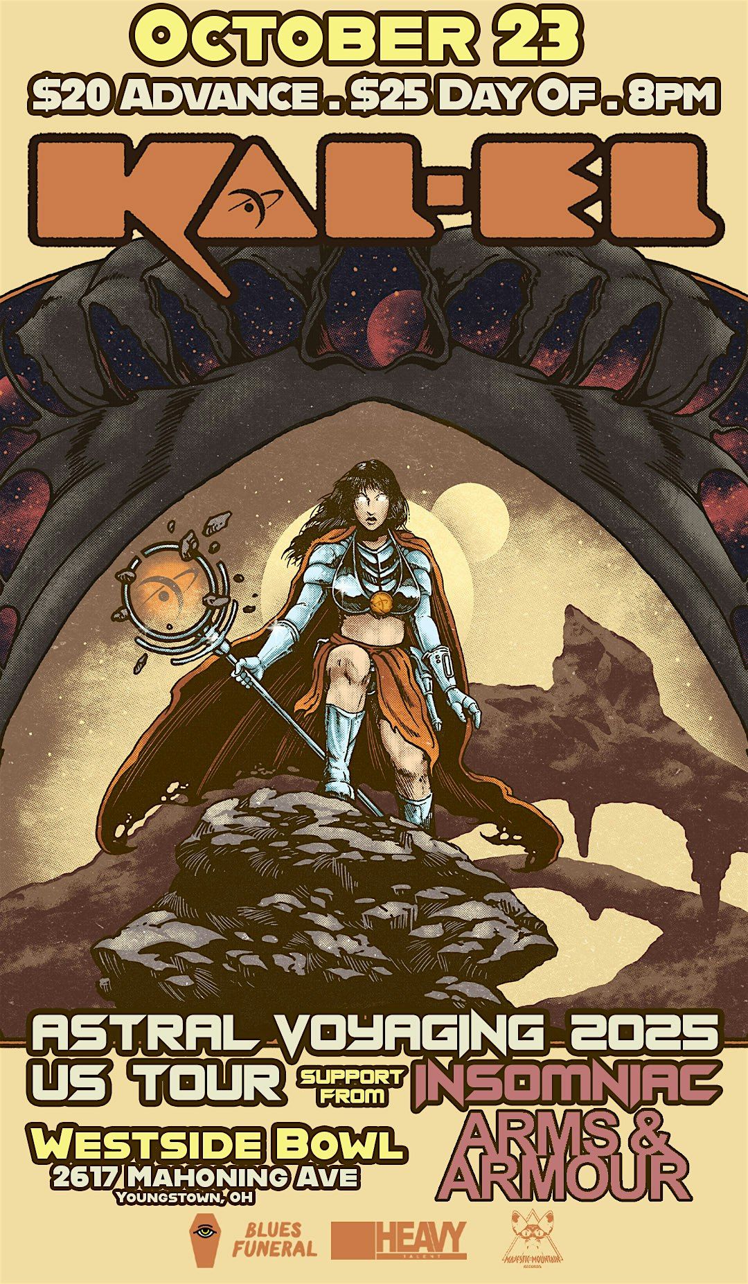 Kal-El/Insomniac/Arms & Armour, 23 October | Event in Youngstown | AllEvents